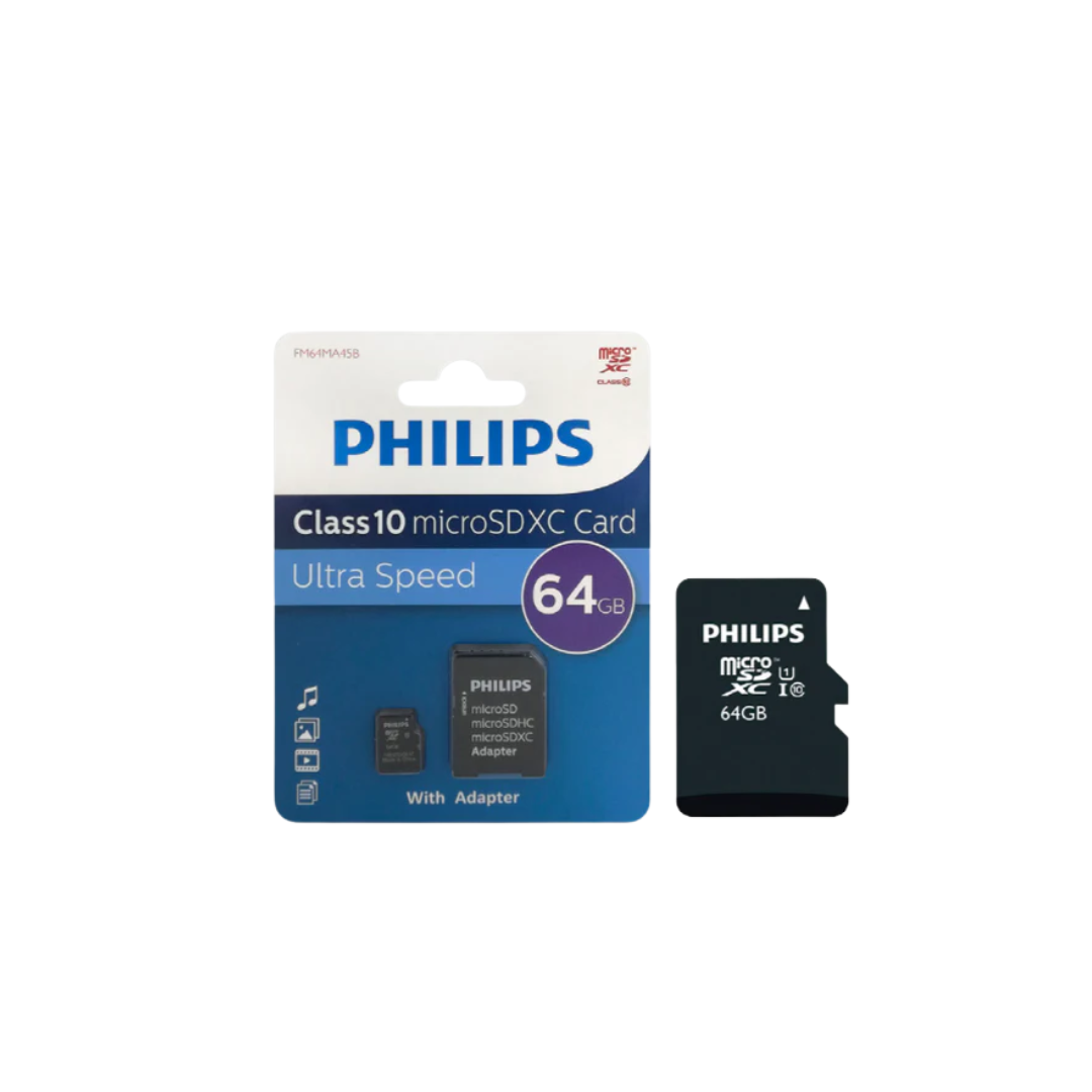 MICRO SD 64GB PHILIPS CL10 FM64MA45B