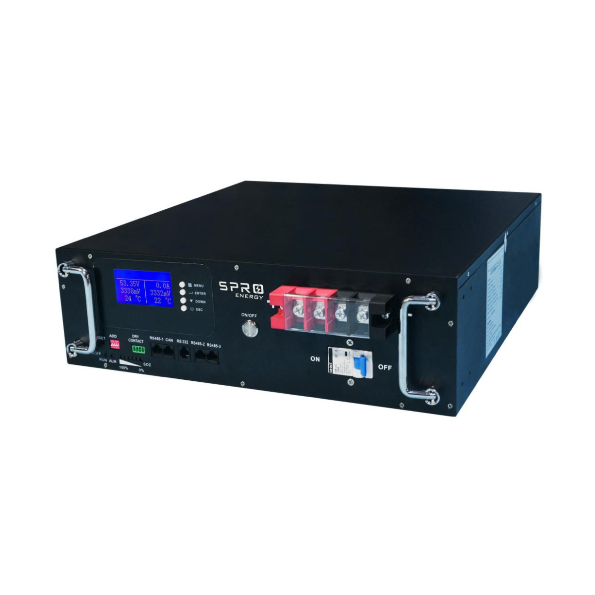 Bateria de litio RACK SUNPRO grado A LIFEPO4 51.2V 100AH 6.000 Ciclos 95% DOD