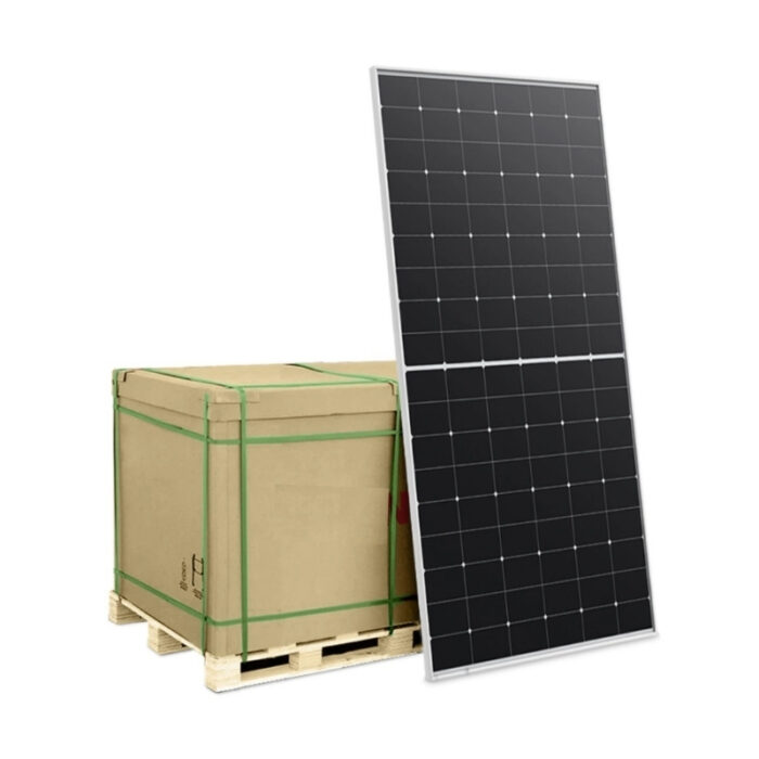 PALLET 37PCS PANEL SOLAR MONOCRISTALINO 585W HALF CELL MONOFACIAL