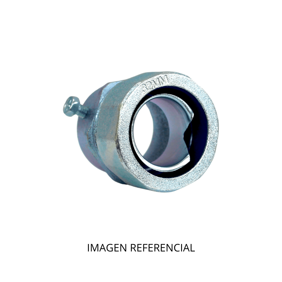 CONECTOR TUBERIA CAG A FLEXIBLE MET 32MM