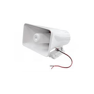 SIRENA PLASTICA BLANCA 5X8 PULGADAS 220V AC 1 TONO 90W ESASR02