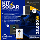 KIT DE ENERGIA SOLAR 25.000W SISTEMA FUERA DE RED (MPPT) INCLUYE INSTALACION (LITIO) - Miniatura 1