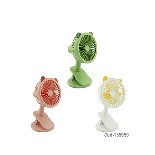 VENTILADOR SOBREMESA DISEÑOS COD.135959 PVC C/BASE
