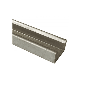 RIEL TIPO RUC LISO 42X42MM 3 MTS GALVANIZADO