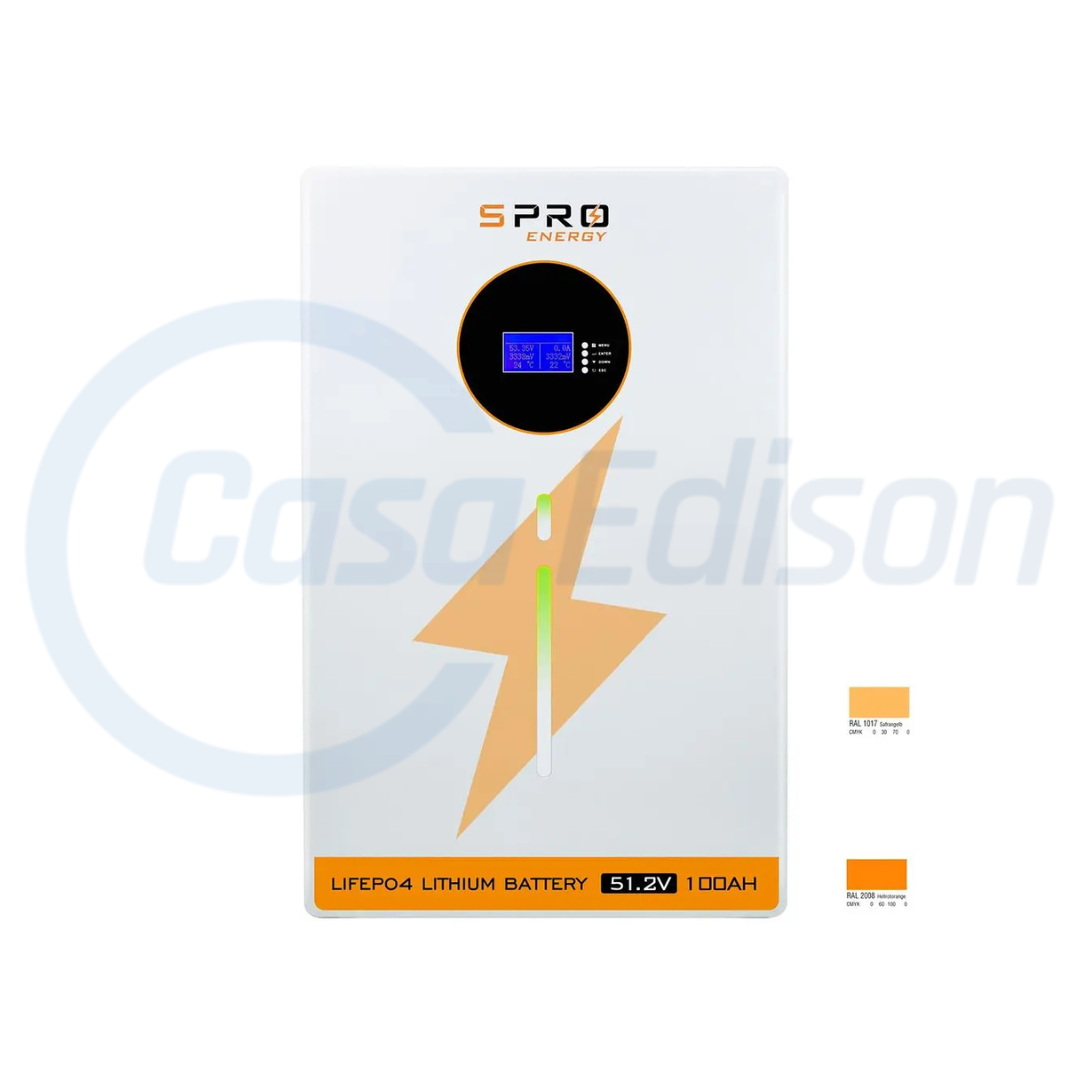 BATERIA DE LITIO SUNPRO 100A 48V GRADE A 5.12KW