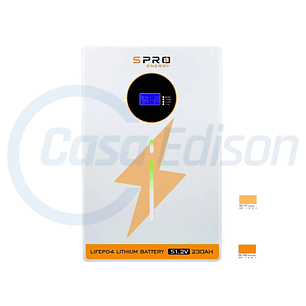 BATERIA DE LITIO SUNPRO 230A 48V GRADE A 11.7KW