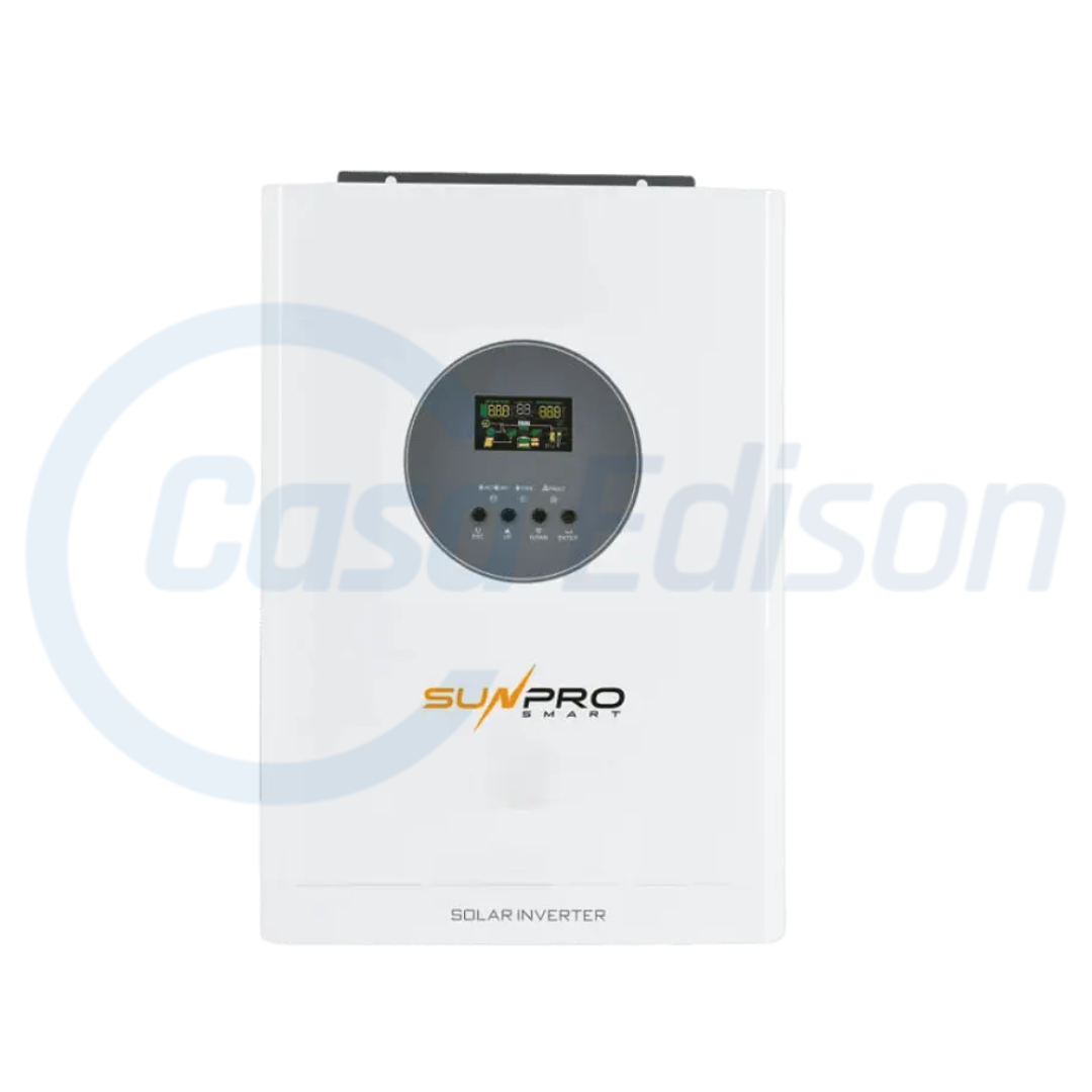 INVERSOR ONDA PURA SUNPRO 3.000W 24VDC 220VAC built in 100A MPPT 60-500V PV MAX. 4.200W