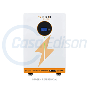 BATERIA LITIO SUNPRO A LIFEPO4 51.2V 300AH 15KW CON LCD