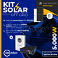 KIT DE ENERGIA SOLAR 5.000W SISTEMA FUERA DE RED (MPPT) INCLUYE INSTALACION (LITIO) - Miniatura 1