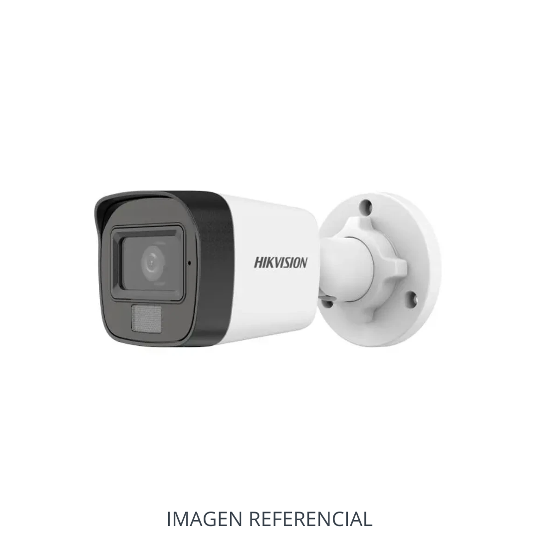 CAMARA TVI 2MP IR25M LUZ BLANCA Y AUDIO DS-2CE16D0T-LPFS 2.8MM HIKVISION CC6074