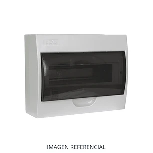 TABLERO SOBREPUESTO PLASTICO 12 PUESTOS 256X210X100