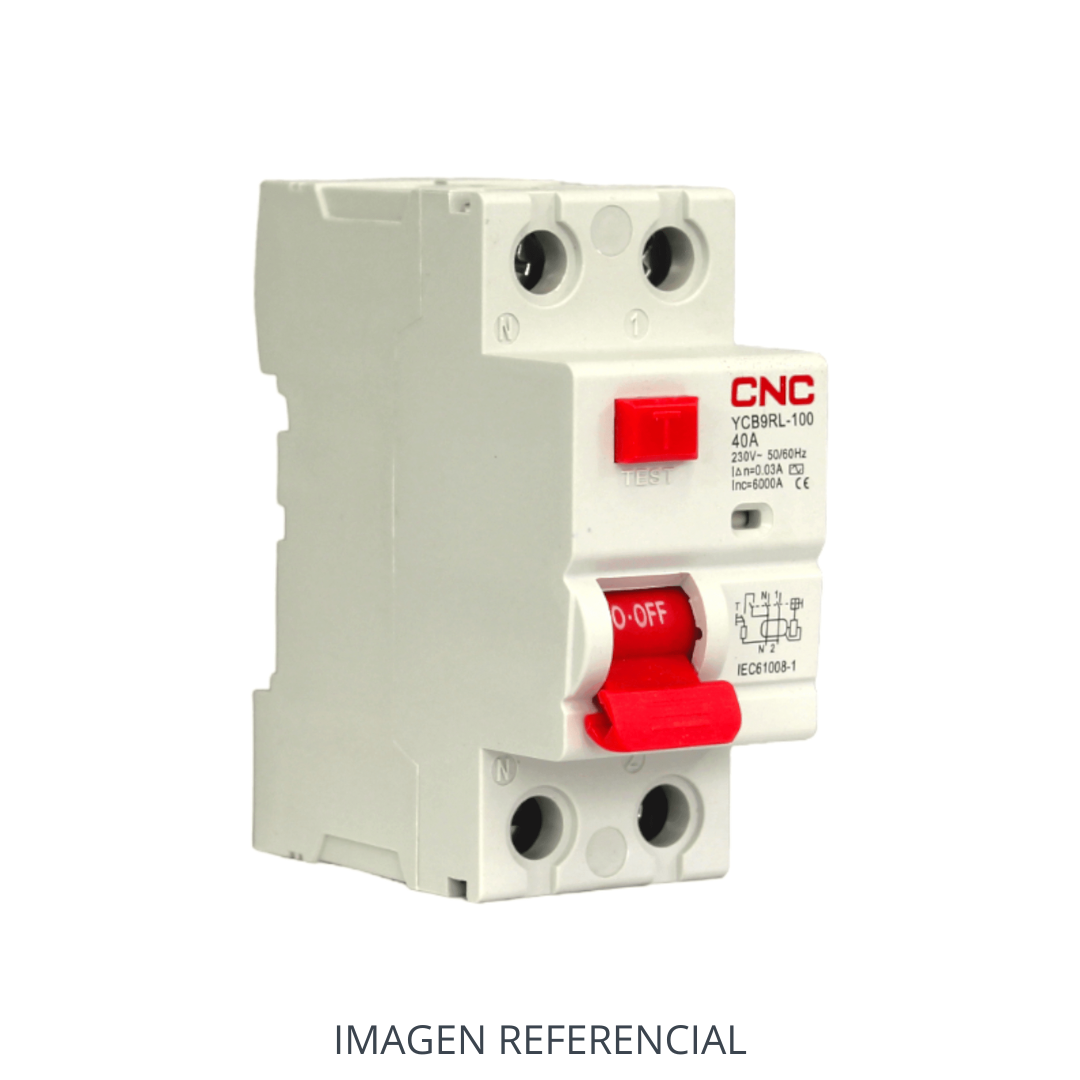 AUTOMATICO DIFERENCIAL 2P 40A 30MA 6KA CNC 108257