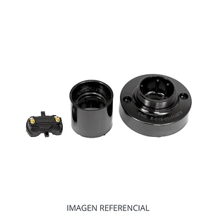 BASE RECTA E-27 COLOR NEGRO 5000PK0381 MEC