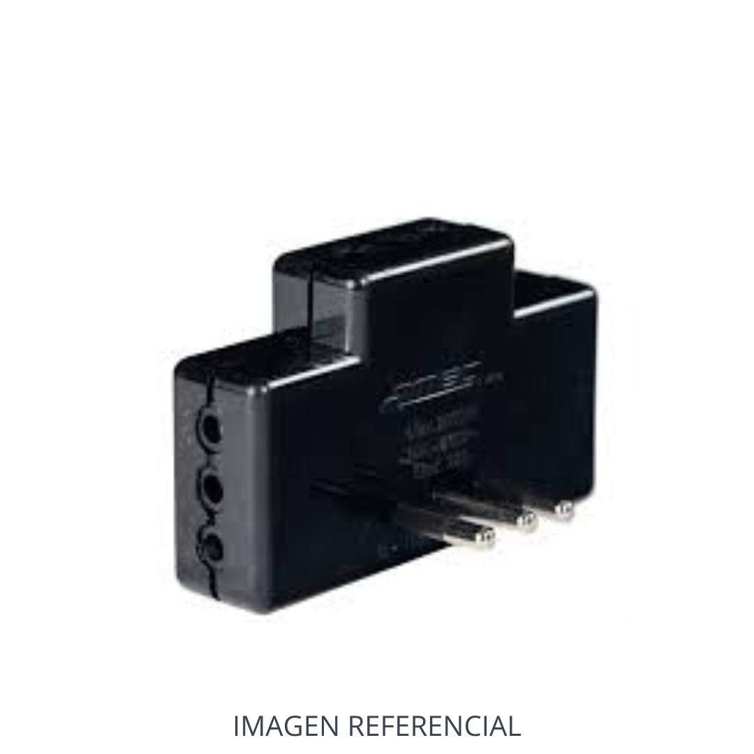 MACHO TRIPLE PLANO 2P+T 10A LUZ PILOTO MEC