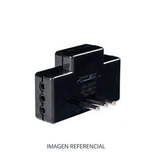 MACHO TRIPLE PLANO 2P+T 10A LUZ PILOTO MEC NEGRO 0300MD0227