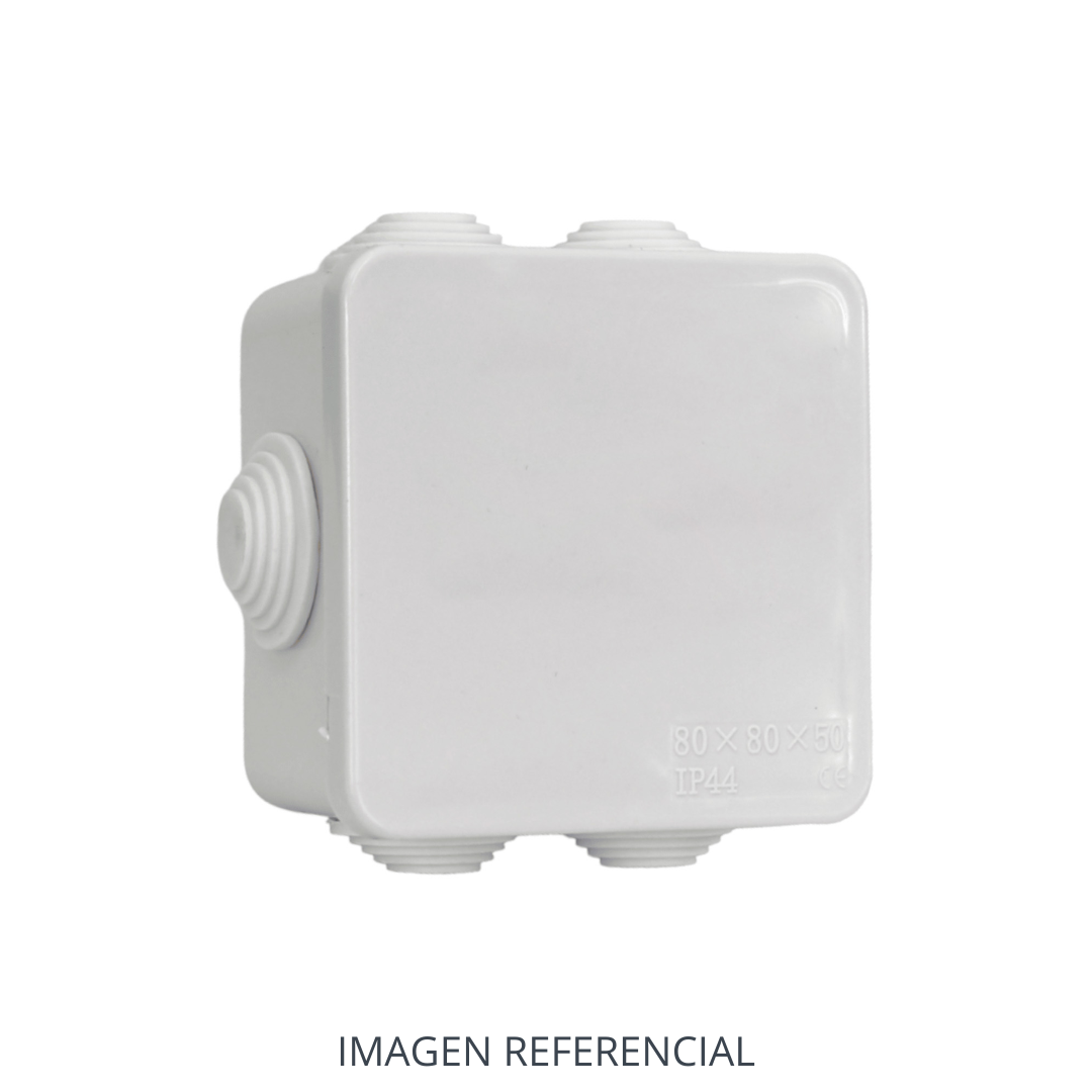 CAJA DE DERIVACION ESTANCO 4 CONOS 85x85x50 PVC