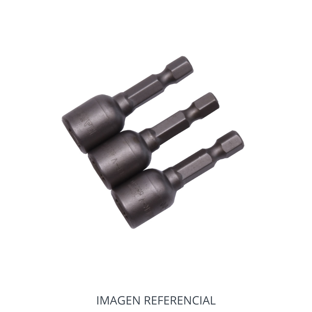 SET 3PCS DADOS MAGNETICOS 10MM HARDEN 550614