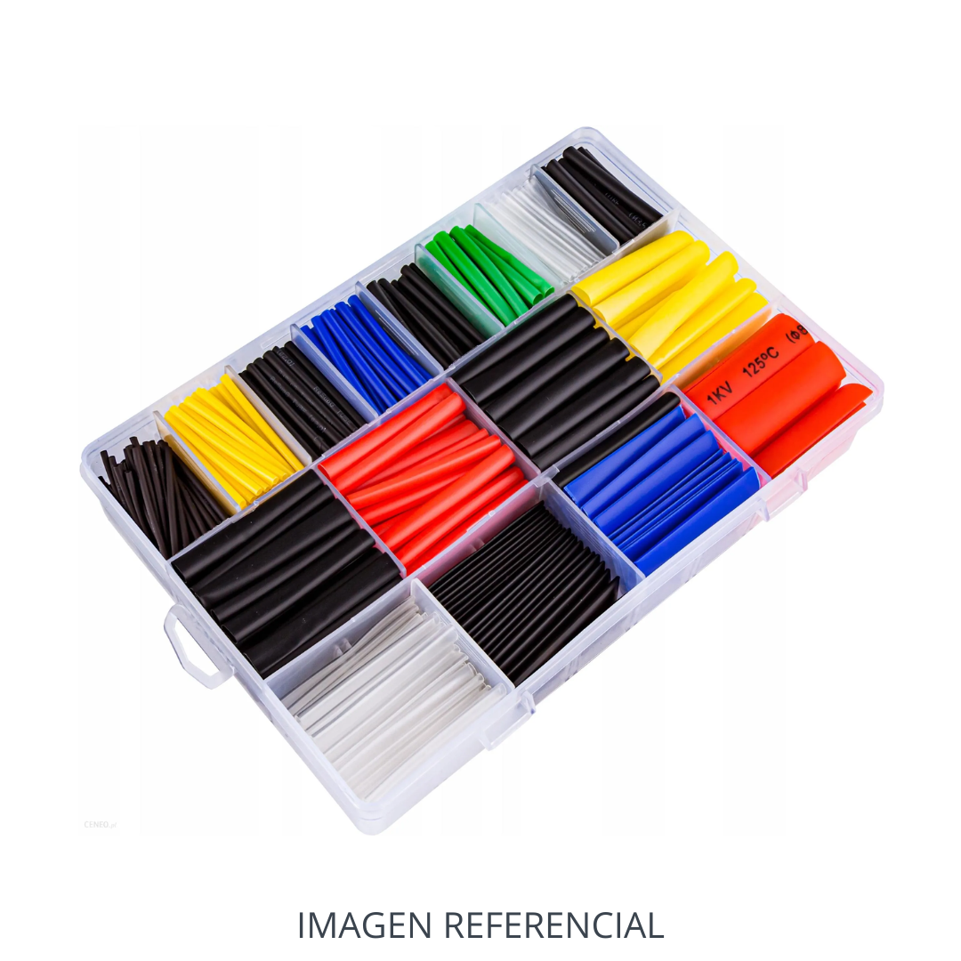 KIT 110 PCS TERMORETRACTIL VARIAS MEDIDAS Y COLORES