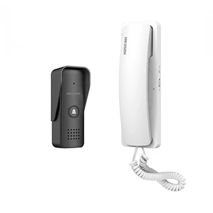 KIT CITOFONO ANALOGO 2 HILOS PLUG Y PLAY DS-KIS103 CC6712 HIKVISION