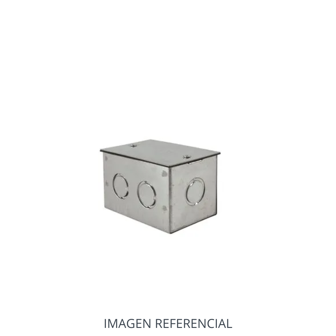 CAJA ELECTROGALVANIZADA EN CALIENTE 100X65X65 C/TAPA ENERLUX