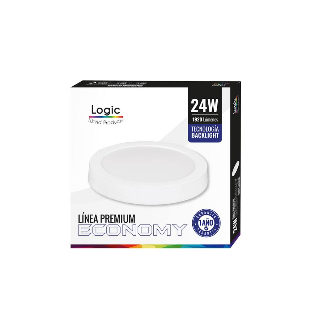 PLAFON SOBREPUESTO CIRCULAR 24W PREMIUM LOGIC