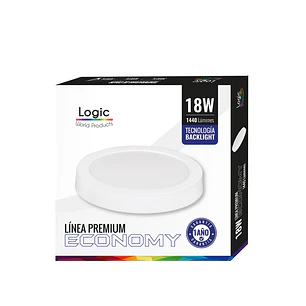 PLAFON SOBREPUESTO CIRCULAR 18W PREMIUM LOGIC