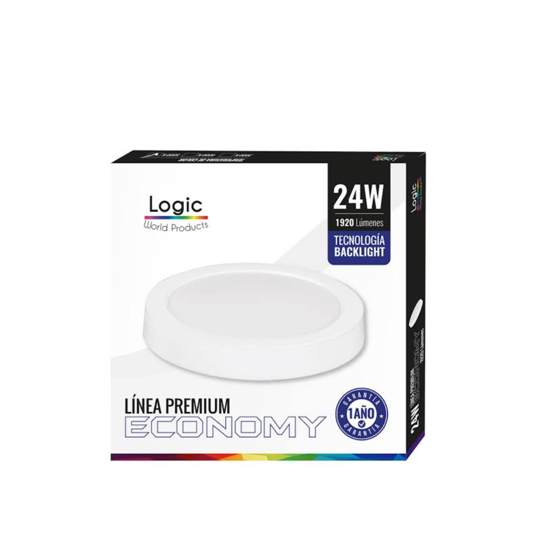 PLAFON SOBREPUESTO CIRCULAR 24W PREMIUM LOGIC