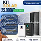KIT DE ENERGIA SOLAR 25.000W SISTEMA FUERA DE RED (MPPT) INCLUYE INSTALACION (LITIO) - Miniatura 1
