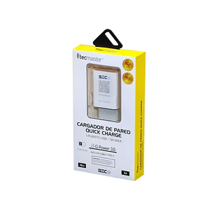 CARGADOR DE PARED QUICK CHARGE TECMASTER TM-200516-1
