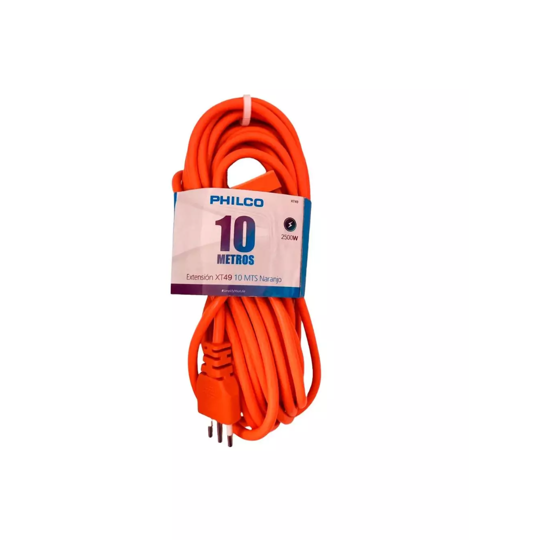 EXTENSION XT49 10 MTS NARANJO PHILCO