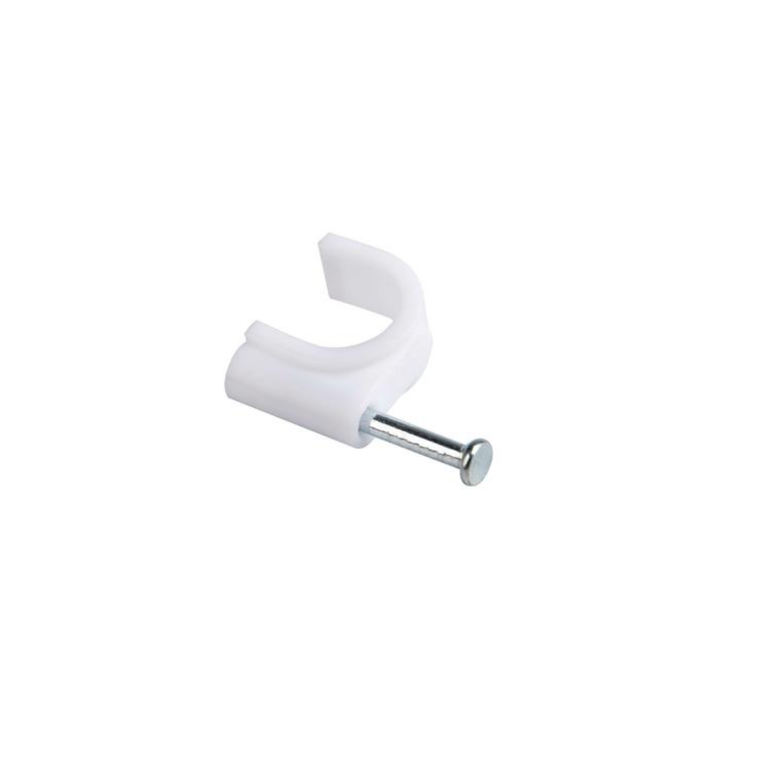 GRAMPA PLASTICA BLANCA CON CLAVO CC008WH 8mm BOLSA 100u