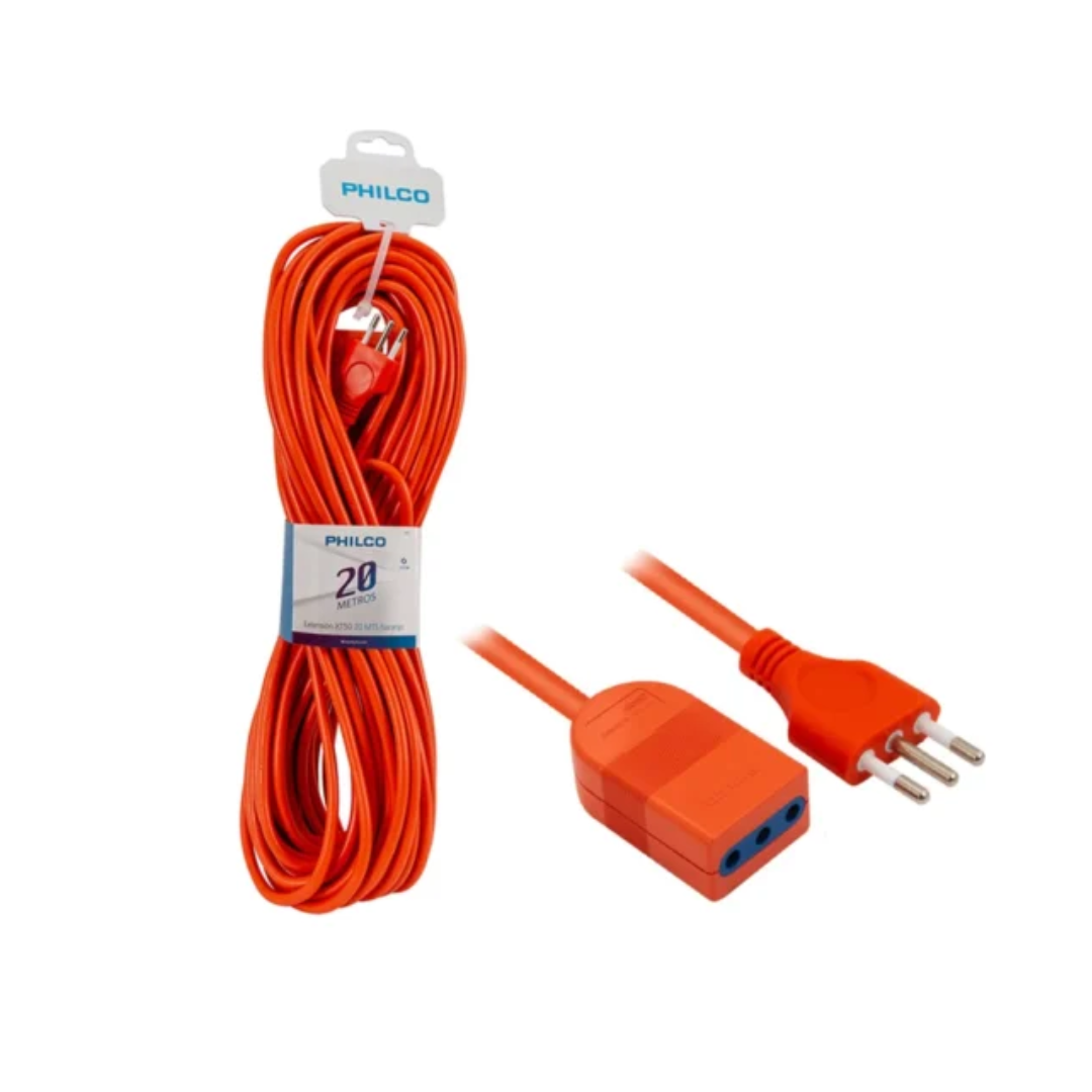 EXTENSION XT49 20 MTS NARANJO PHILCO
