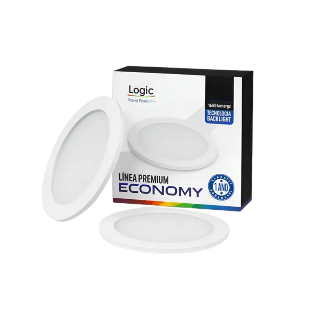 PLAFON EMBUTIDO CIRCULAR 12W PREMIUM ECONOMY LOGIC