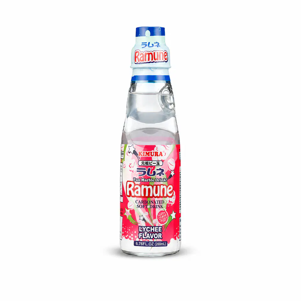 Soda Japonesa Ramune Sabor Lychee 1