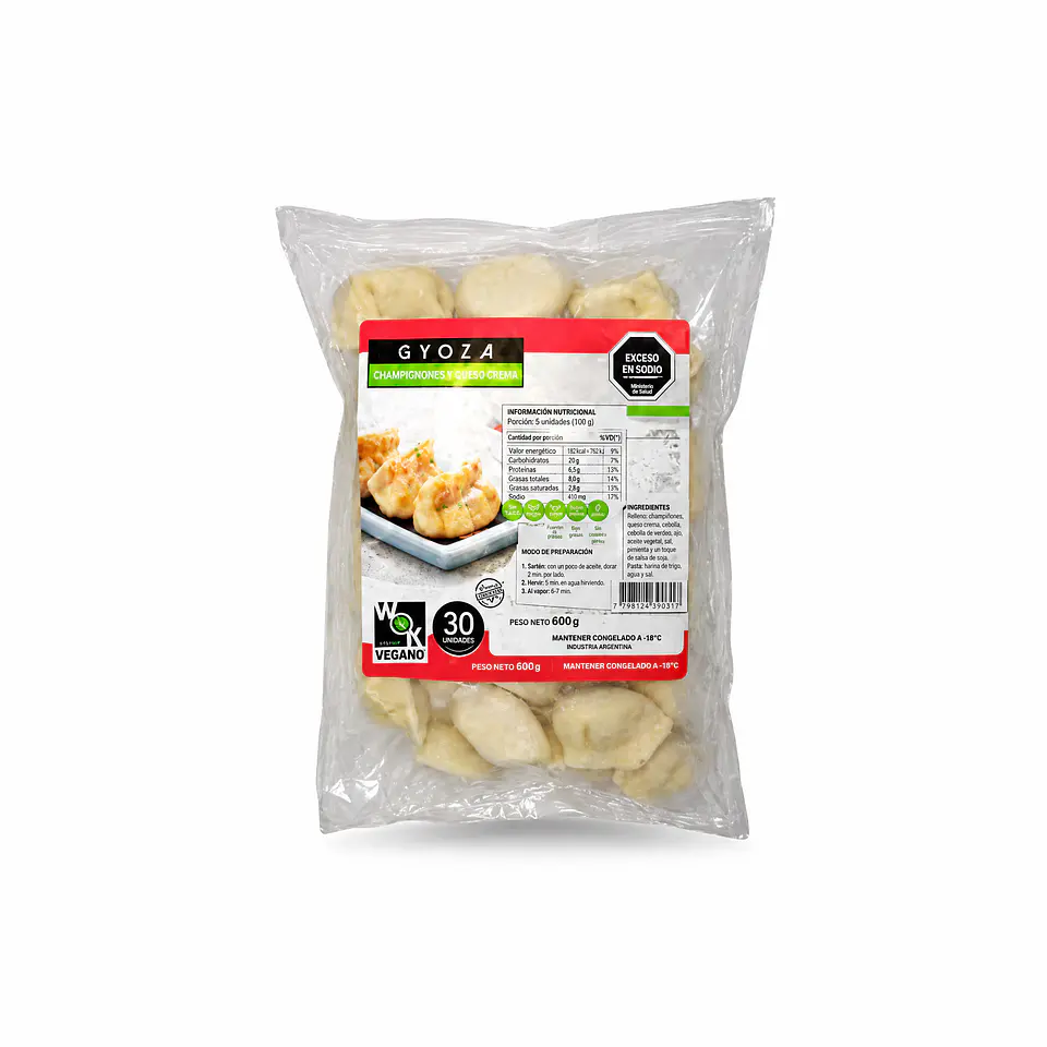 Gyoza Champiñón Queso Crema Premium (30 Uds) 1