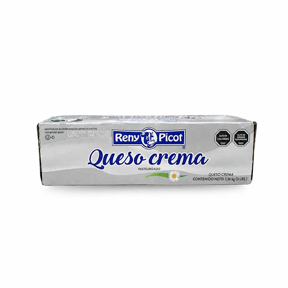 Queso Crema Reny Picot Barra 1,36 Kg 1