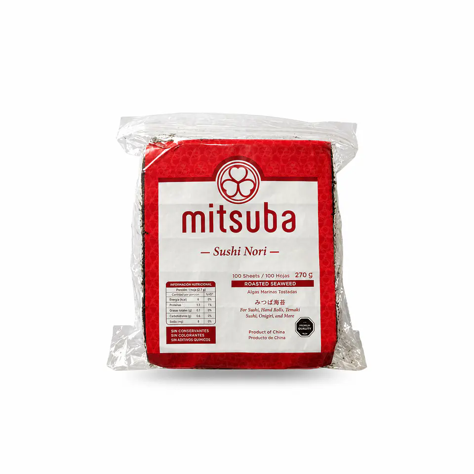 Alga Sushi Mitsuba Red (100 Hojas) 1