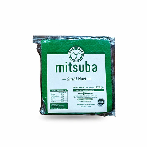 Alga Nori Green Mitsuba (100 Hojas)