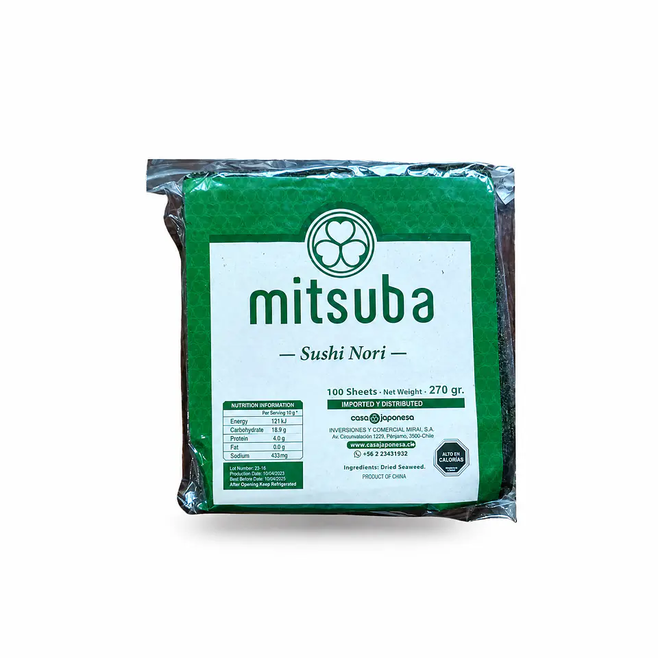 Alga Nori Green Mitsuba (100 Hojas) 1
