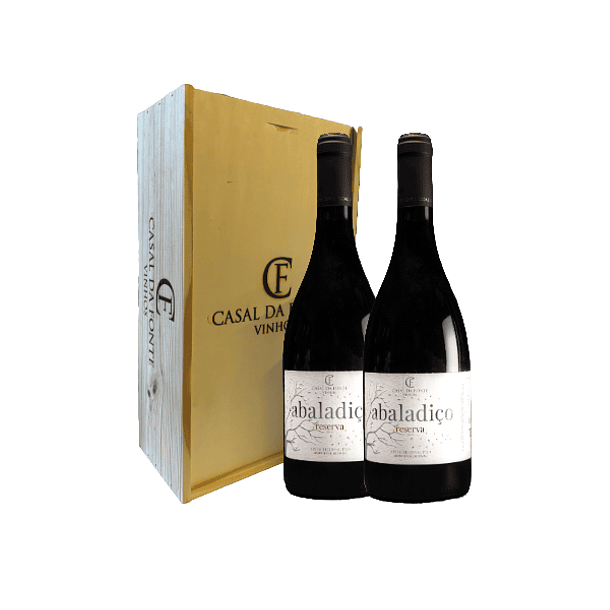 2x Abaladiço Reserva Tinto 2019 em caixa de madeira