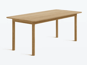 Mesa de roble de demostración