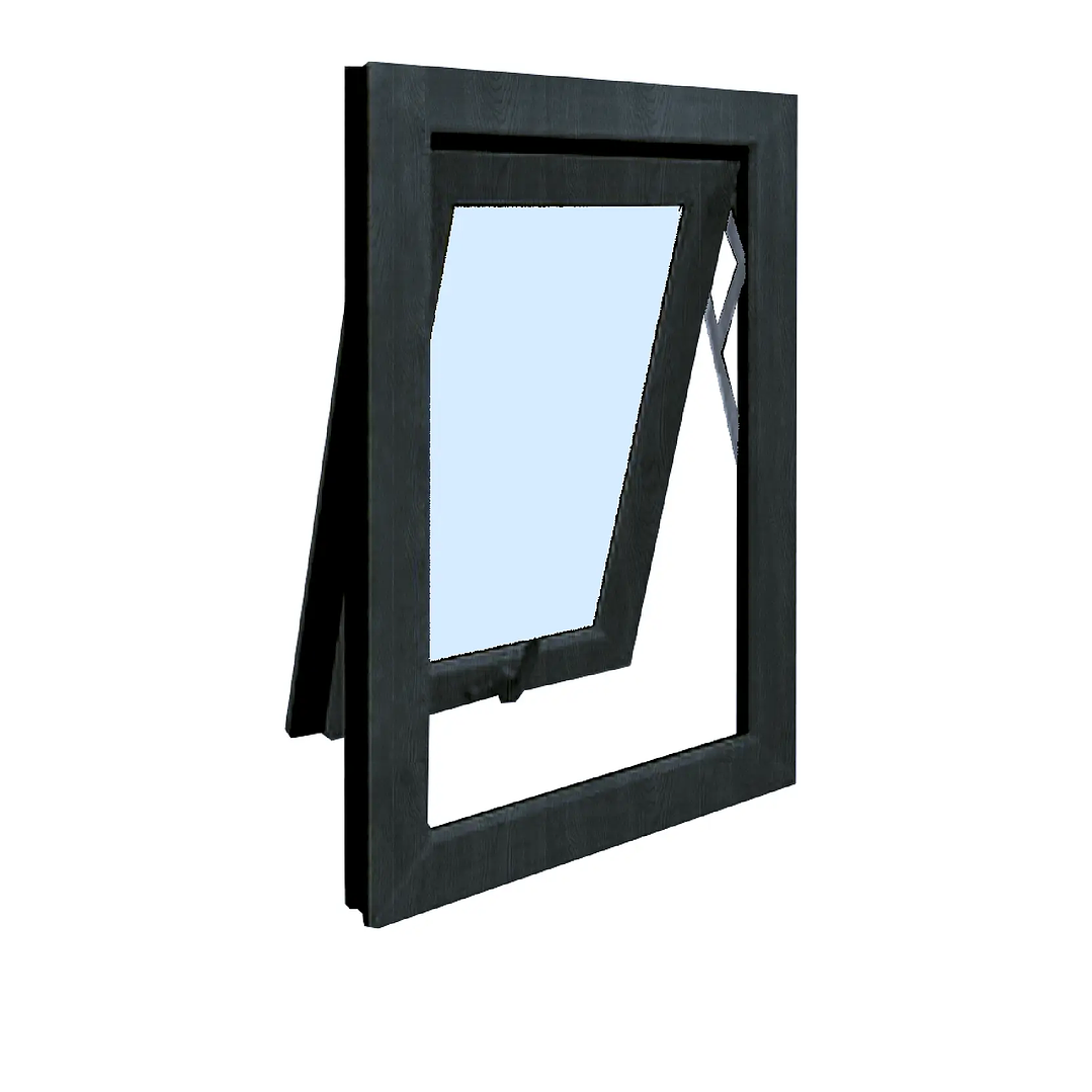 Ventana Proyectante PVC Antracita +Termopanel-(50x50 cms) 1