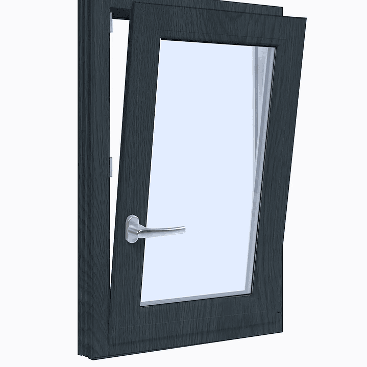Ventana Proyectante PVC Antracita +Termopanel-(50x50 cms) 3