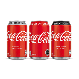 201 Coca Cola en lata (normal, light, zero)