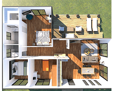 CASA MEDITERRÁNEA 102M2 - KIT AUTOCONSTRUCCIÓN PANEL SIP