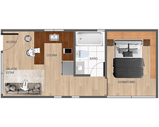 TINY HOUSE - CASA 30M2 - OBRA GRUESA HABITABLE PANEL SIP