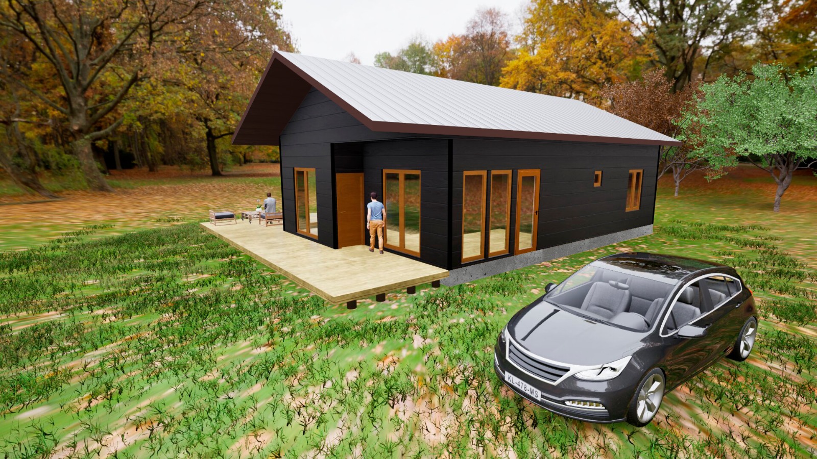 CASA 75M2 - OBRA GRUESA HABITABLE PANEL SIP