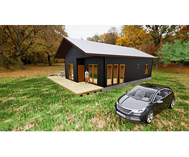 CASA 75M2 - OBRA GRUESA HABITABLE PANEL SIP