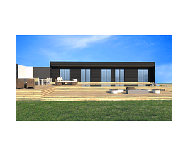 CASA 136M2 - (MODELO B) OBRA GRUESA HABITABLE PANEL SIP