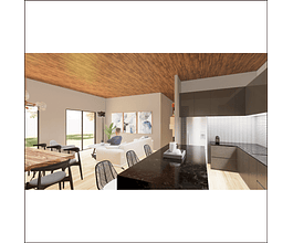 CASA 136M2 - (MODELO B) OBRA GRUESA HABITABLE PANEL SIP